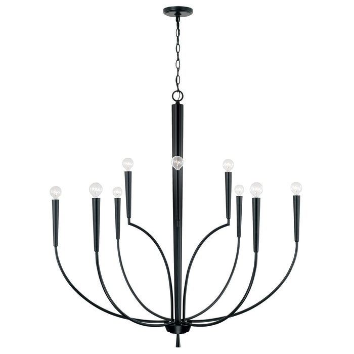 Capital Lighting - 445901MB - Ten Light Chandelier - Holden - Matte Black