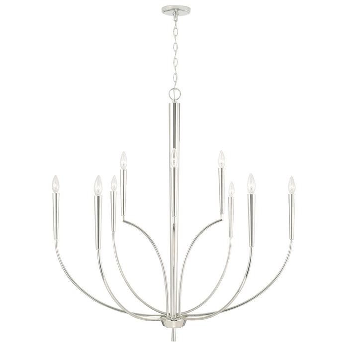 Capital Lighting - 445901PN - Ten Light Chandelier - Holden - Polished Nickel