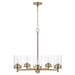 Capital Lighting - 446851AD-532 - Five Light Chandelier - Mason - Aged Brass