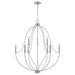 Capital Lighting - 447091BN - Nine Light Chandelier - Madison - Brushed Nickel