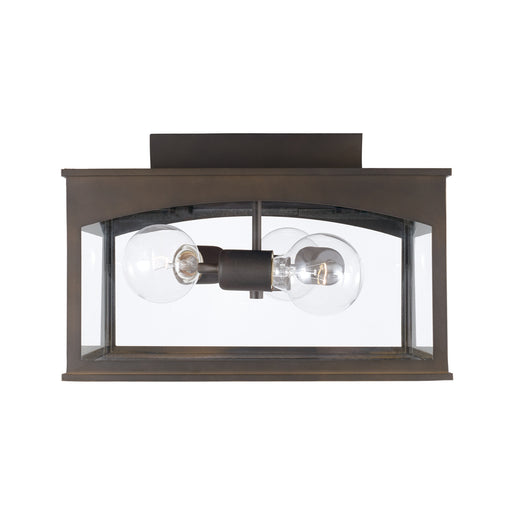 Capital Lighting - 946731OZ - Three Light Outdoor Flush Mount - Burton - Oiled Bronze