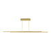 Visual Comfort Modern - 700LSSTG284NB-LED927 - LED Linear Suspension - Stagger - Natural Brass