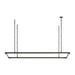 Visual Comfort Modern - 700LSSTG50B-LED927 - LED Linear Suspension - Stagger - Nightshade Black