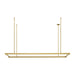 Visual Comfort Modern - 700LSSTG50NB-LED927 - LED Linear Suspension - Stagger - Natural Brass