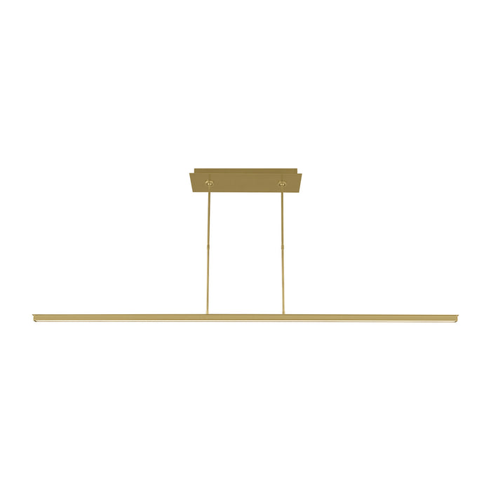 Visual Comfort Modern - 700LSSTG72NB-LED927 - LED Linear Suspension - Stagger - Natural Brass