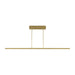 Visual Comfort Modern - 700LSSTG72NB-LED927 - LED Linear Suspension - Stagger - Natural Brass