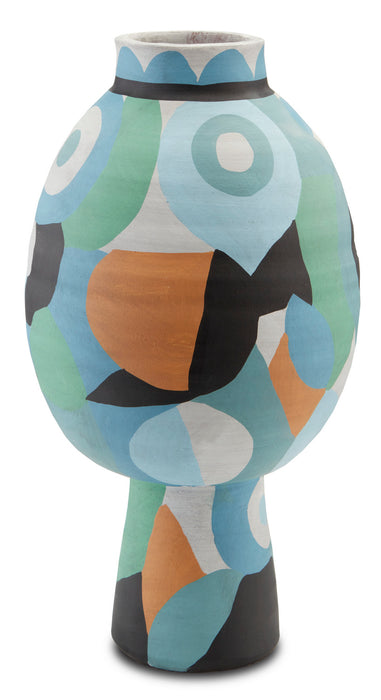 Currey and Company - 1200-0462 - Vase - So Nouveau - Blue/Green/Black/Yellow