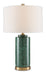 Currey and Company - 6000-0771 - One Light Table Lamp - St. Isaac - Green/Brass