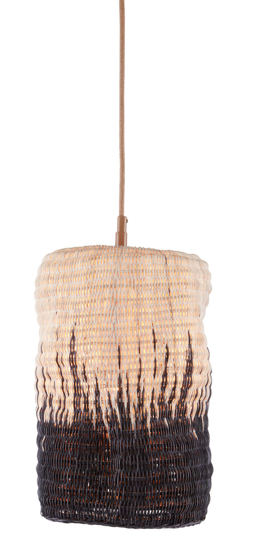 Currey and Company - 9000-0788 - One Light Pendant - Comme Des Paniers - Khaki/Black