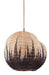 Currey and Company - 9000-0789 - One Light Pendant - Comme Des Paniers - Khaki/Black