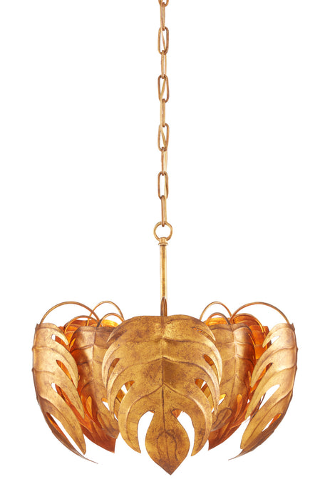 Currey and Company - 9000-0827 - One Light Pendant - Irvin - Vintage Gold