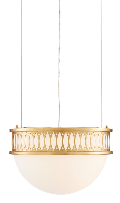 Currey and Company - 9000-0834 - One Light Pendant - Bunny Williams - Contemporary Gold Leaf/Painted Contemporary Gold