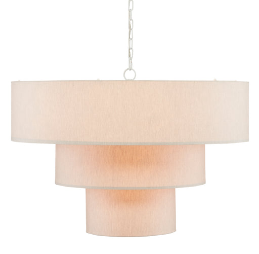 Currey and Company - 9000-0866 - Nine Light Chandelier - Livello - White/Linen
