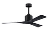 Matthews Fan Company - NK-BK-BK-52 - 52"Ceiling Fan - Nan - Matte Black