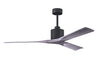 Matthews Fan Company - NK-BK-BW-60 - 60"Ceiling Fan - Nan - Matte Black