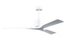 Matthews Fan Company - NK-MWH-MWH-60 - 60"Ceiling Fan - Nan - Matte White