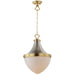 Maxim - 10386WTSNSBR - One Light Pendant - Conrad - Satin Nickel / Satin Brass