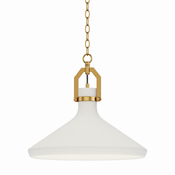 Maxim - 12386WTSBR - One Light Pendant - Lumi - Satin Brass