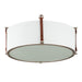 Maxim - 16139FTWZBSD - Four Light Flush Mount - Sausalito - Weathered Zinc / Brown Suede