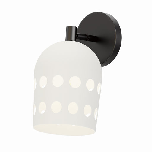 Maxim - 21241WTBK - One Light Wall Sconce - Dottie - Black