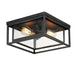 Maxim - 3031CDBK - Two Light Outdoor Flush Mount - Cabana - Black