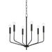 Mitzi - H516806-AGB/SBK - Six Light Chandelier - Bailey - Aged Brass/Soft Black