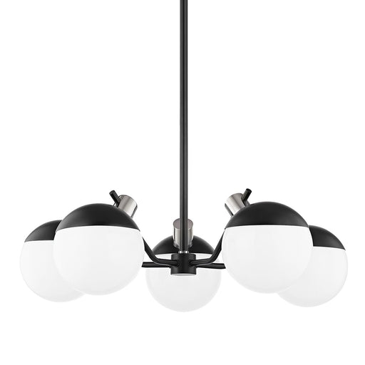 Mitzi - H573805-PN/SBK - LED Chandelier - Miranda - Polished Nickel/Soft Black