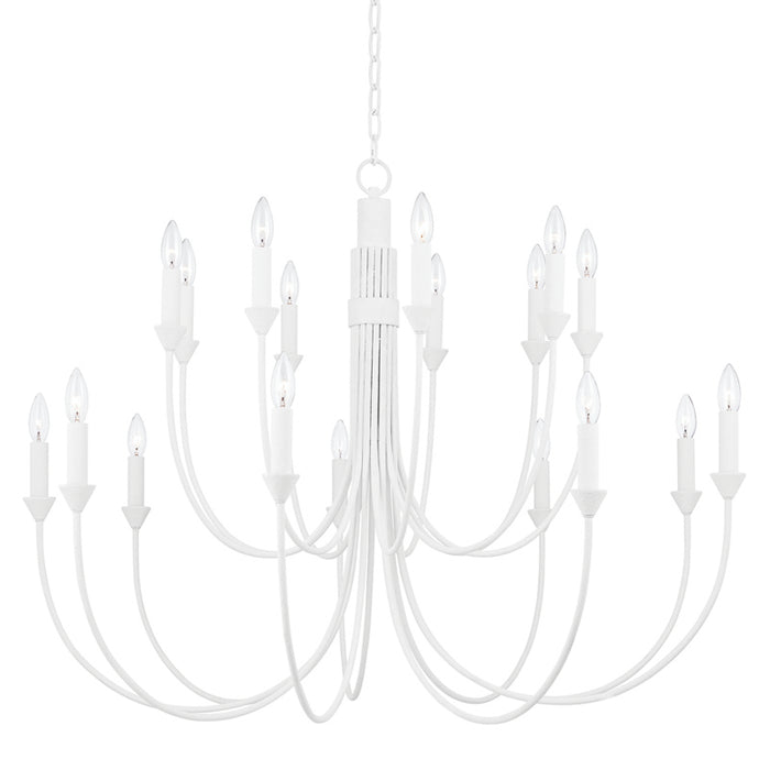 Troy Lighting - F1018-GSW - 18 Light Chandelier - Cate - Gesso White