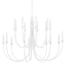 Troy Lighting - F1018-GSW - 18 Light Chandelier - Cate - Gesso White