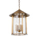 Troy Lighting - F1917-PBR - Four Light Lantern - Long Beach - Patina Brass