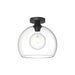 Alora - FM506312MBCL - One Light Flush Mount - Castilla - Clear Glass/Matte Black