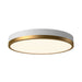 Alora - FM554215AGWH - LED Flush Mount - Adelaide - Aged Gold/White