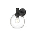 Alora - WV506108MBCL - One Light Vanity - Castilla - Clear Glass/Matte Black