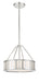 Crystorama - KEN-8303-PN - Three Light Pendant - Kendal - Polished Nickel