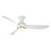 Modern Forms Fans - FH-W2203-52L35SBMW - 52"Ceiling Fan - Corona - Soft Brass/Matte White