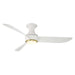 Modern Forms Fans - FH-W2203-52L-SB/MW - 52"Ceiling Fan - Corona - Soft Brass/Matte White