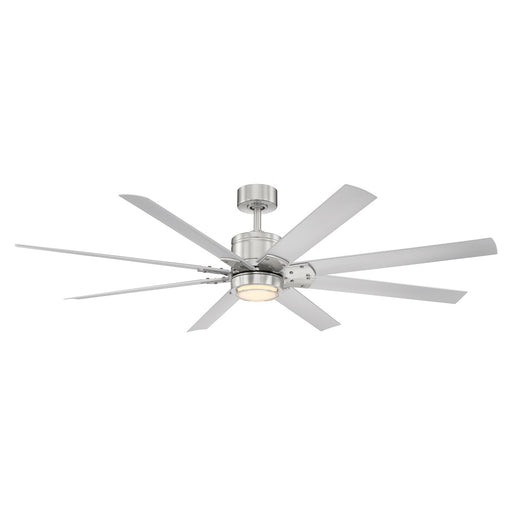 Modern Forms Fans - FR-W2001-66L27BNTT - 66"Ceiling Fan - Renegade - Brushed Nickel/Titanium Silver