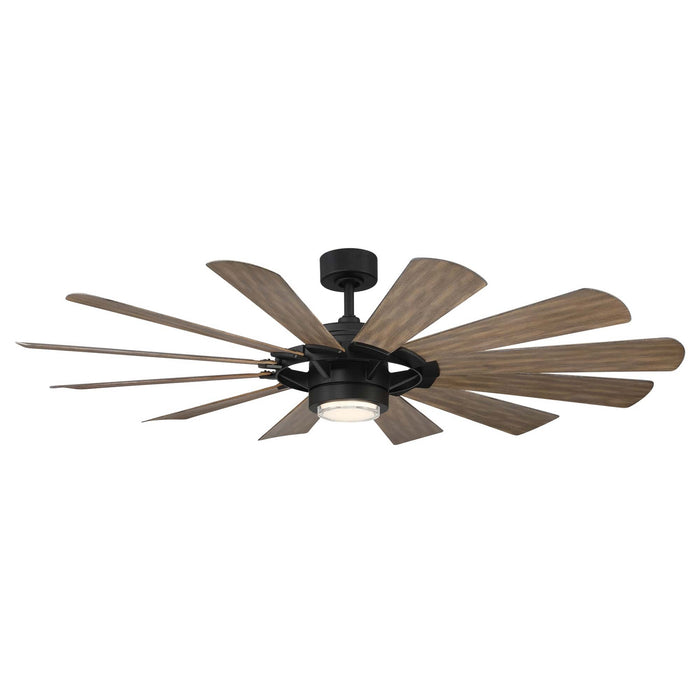 Modern Forms Fans - FR-W2201-65L35MBBW - 65"Ceiling Fan - Wynd Mill - Matte Black/Barn Wood