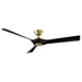 Modern Forms Fans - FR-W2204-58-SB/MB - 58"Ceiling Fan - Torque - Soft Brass/Matte Black