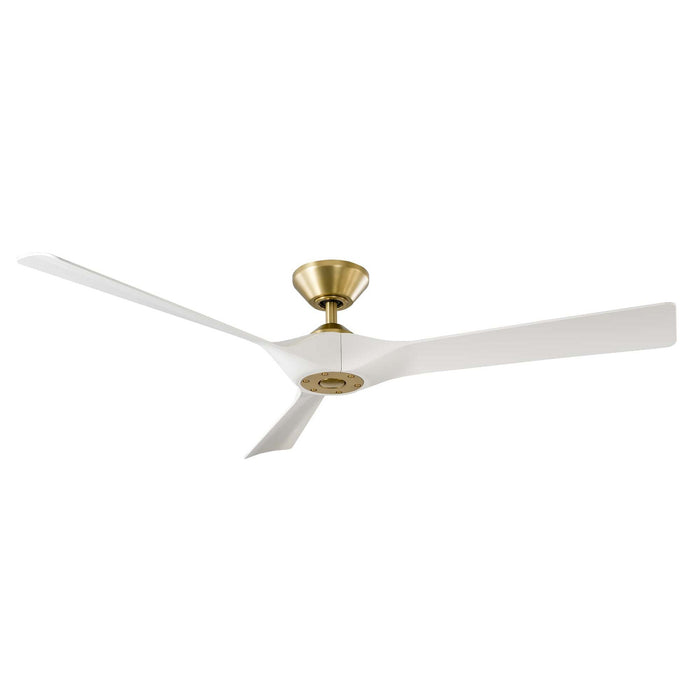 Modern Forms Fans - FR-W2204-58-SB/MW - 58"Ceiling Fan - Torque - Soft Brass/Matte White