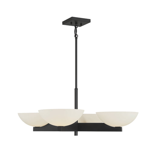 Savoy House - 1-1613-4-89 - Four Light Chandelier - Fallon - Matte Black