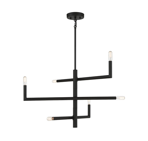 Savoy House - 1-1623-6-89 - Six Light Chandelier - Cristofer - Matte Black