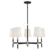 Savoy House - 1-1630-5-173 - Five Light Chandelier - Brody - Matte Black with Polished Nickel Accents