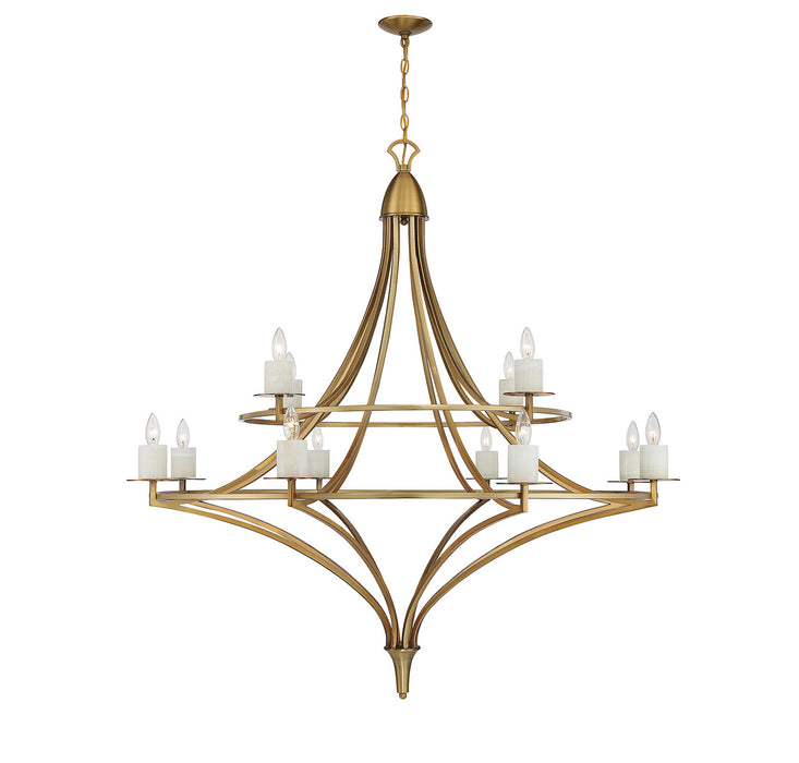 Savoy House - 1-1672-12-322 - 12 Light Chandelier - Director - Warm Brass