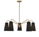 Savoy House - 1-1786-5-322 - Five Light Chandelier - Edgewood - Warm Brass