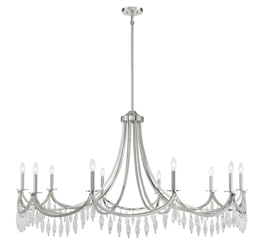 Savoy House - 1-1805-10-109 - Ten Light Chandelier - Kameron - Polished Nickel