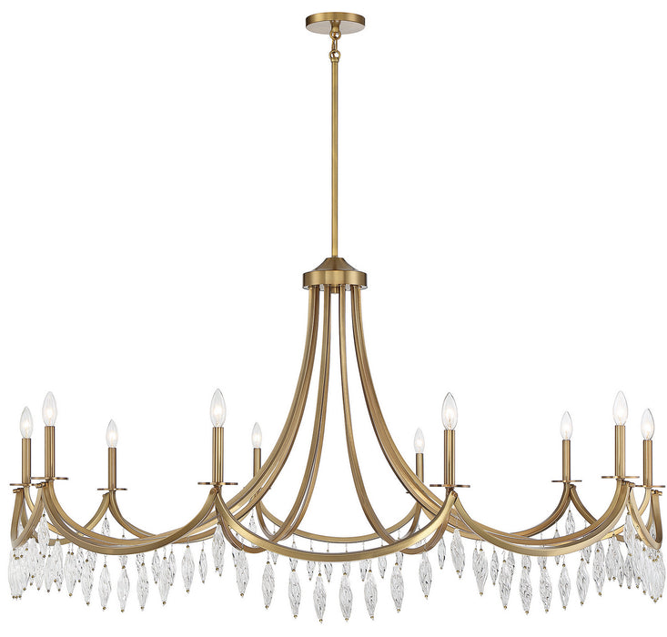 Savoy House - 1-1805-10-322 - Ten Light Chandelier - Kameron - Warm Brass