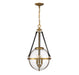 Savoy House - 7-1837-3-322 - Three Light Pendant - Bozeman - Warm Brass