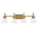 Savoy House - 8-1830-4-322 - Four Light Bathroom Vanity - Lakewood - Warm Brass