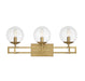 Savoy House - 8-1860-3-322 - Three Light Bathroom Vanity - Crosby - Warm Brass
